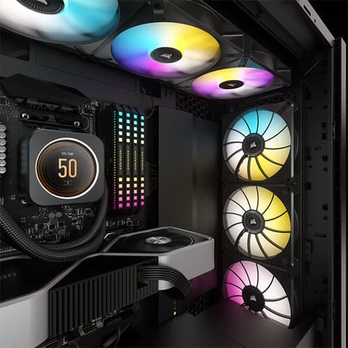 Corsair iCUE H170i Elite LCD Display CPU Liquid Cooler (Black)